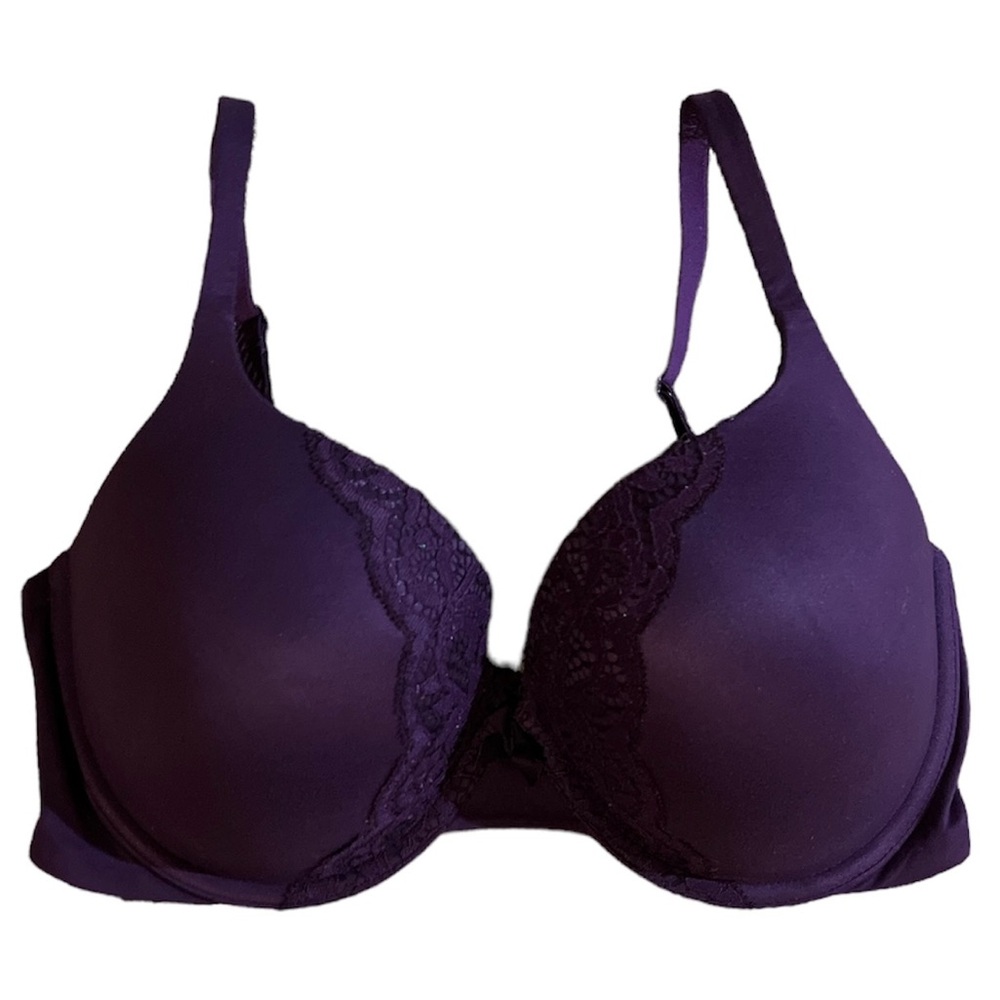 Purple Victoria’s Secret Bra with Lace Detail and Bow